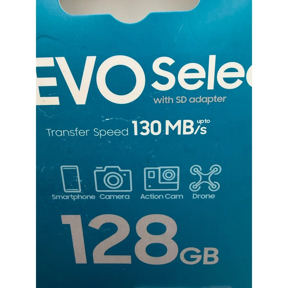 Samsung EVO Select 128GB microSDXC UHS-I Memory Card with Adapter MB-ME128KA